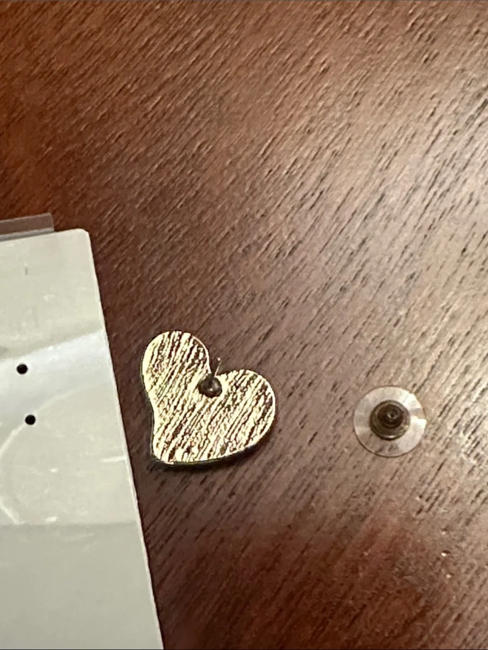 Fashion Jewelry Gold Heart Earrings with Pink Floral Accent